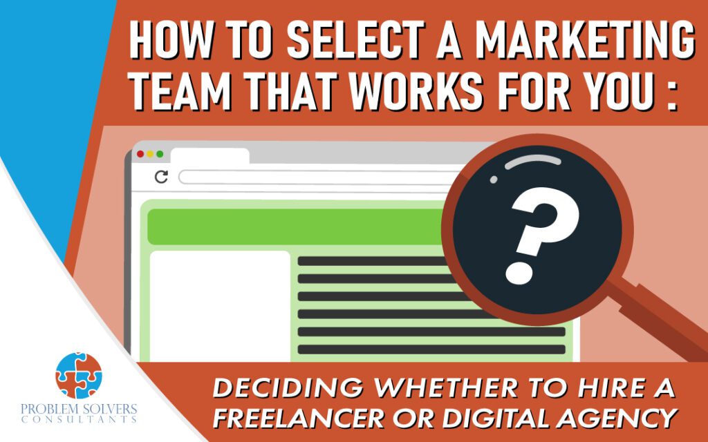 Tips for selecting a marketing team.